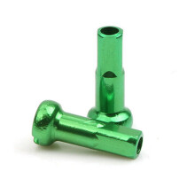 (Green) 100PCS Aluminium Alloy Bike Spokes Cap Outdoor Bicycle Riding Colorful Spokes Cap