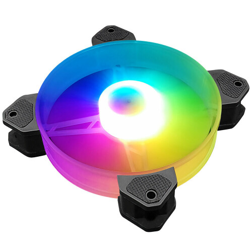 (1pc) 12cm RGB Cooling Fans Quiet Computer Case Chassis Fan Computer PC Cooler for PC Computer CPU 2
