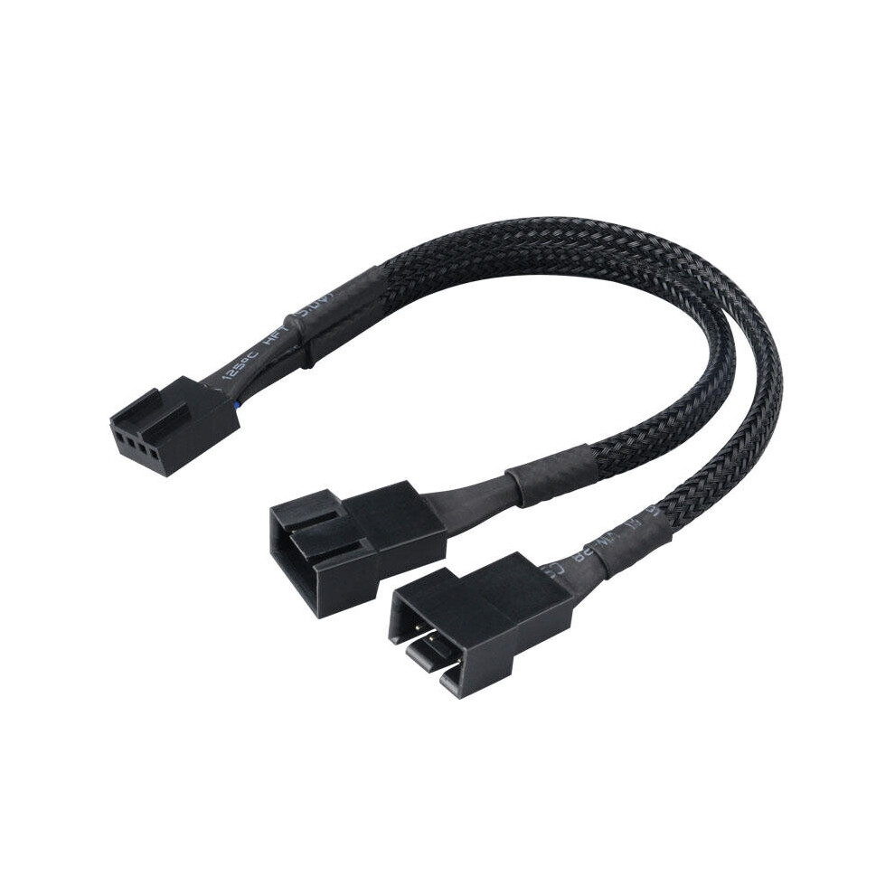15Cm Pwm Fan Splitter Supports 2 Pwm Fans From A Single Motherboard Pwm Header 6112212776612