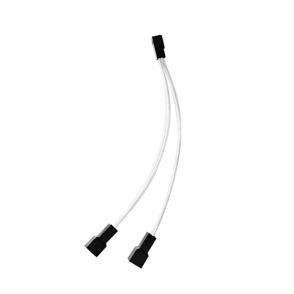 (2Pin Interface) 4Pin Pwm Fan Cable Cooling 1 To 3 Ways Splitter Sleeved Extension Braided Cable 6112212776988