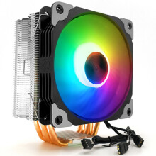 1PCS 12cm Adjustable RGB CPU Heat Sink with 5 Heat Pipe Computer Case PC Cooling Fan