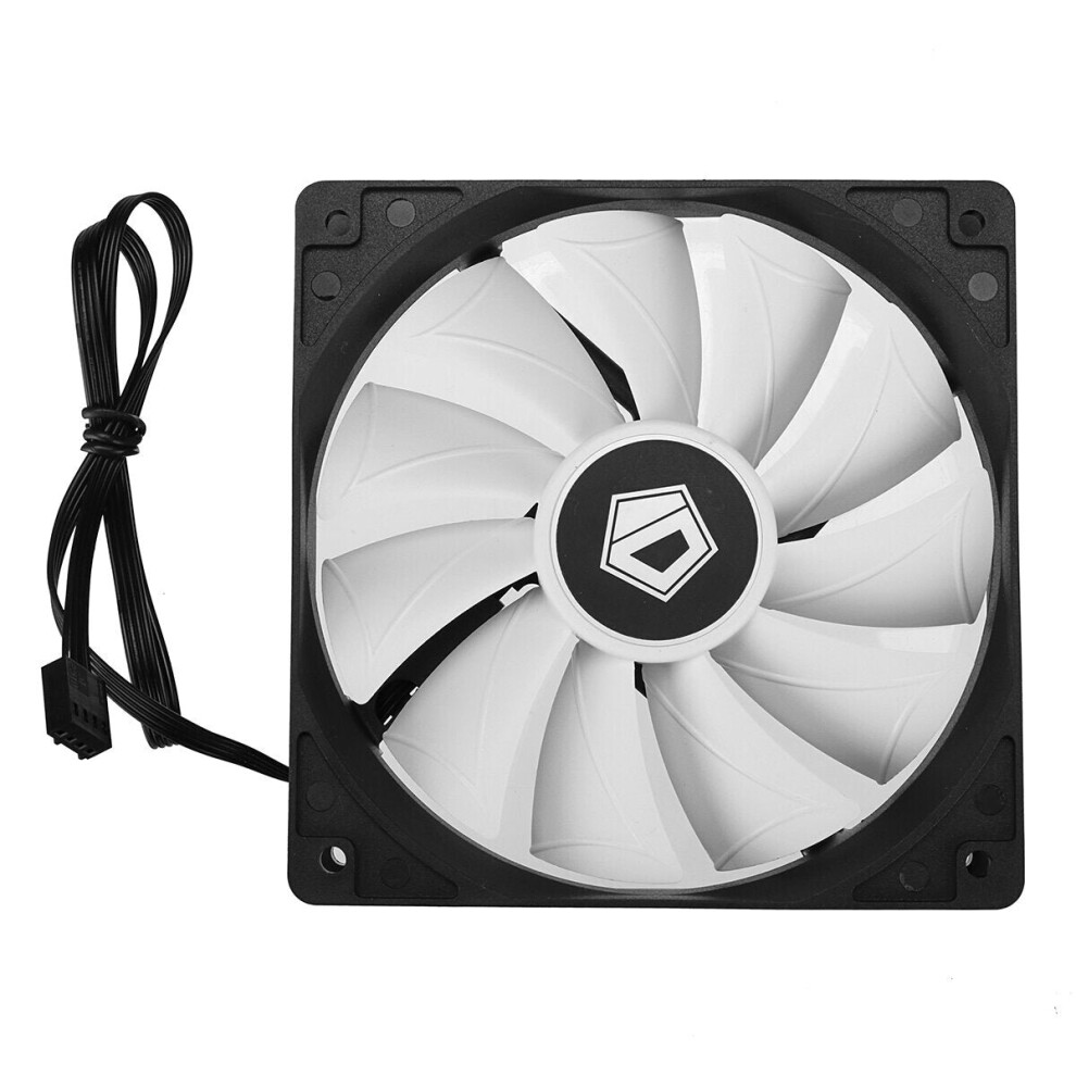 (White) 120mm PC Computer Case Cooling Fan 4PIN 5V ARGB Sync PWM Musical Rhythm