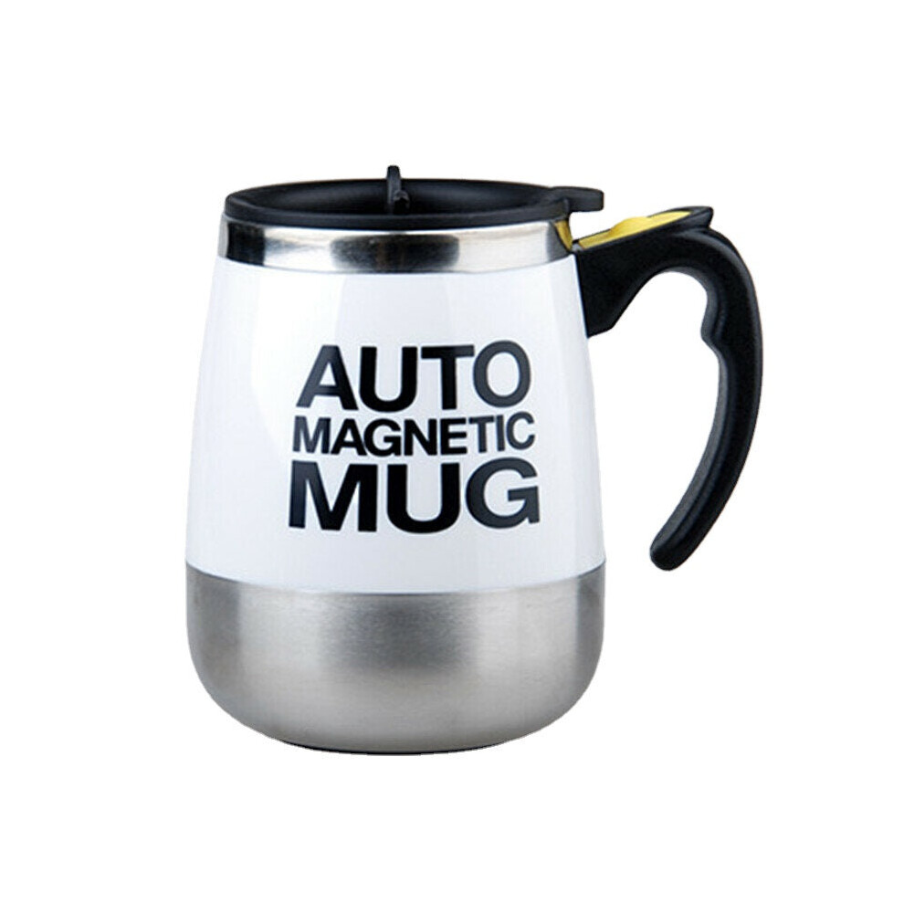 (C) 400/450ml Automatic Electric Magnetic Self Stirring Mug Coffee Milk Mixing Mug Smart Stainless Steel Juice Mix Cup