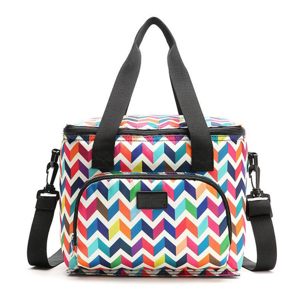 (Wave) 10L Picnic Bag Thermal Insulated Thermal Cooler Insulated Tote Lunch Food Container BBQ Storage Box