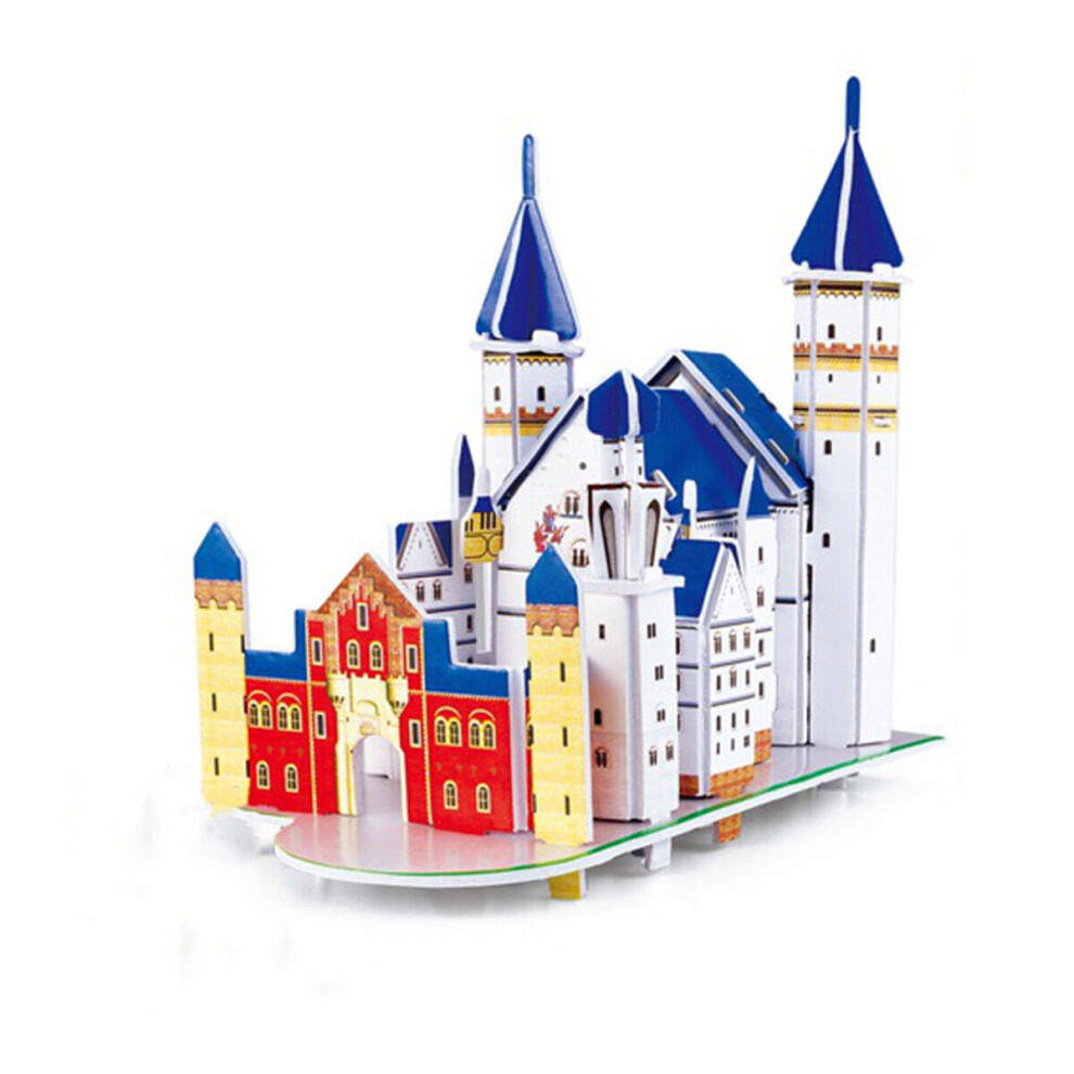 (#16) 3D Paper Jigsaw Puzzle DIY Craft World Architecture Model Improving Problem-Solving Ability Perfect Creative Gift for Kids