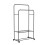 (Black) Clothes Double Rail Rack Garment Hanging Organizer 4