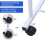 (White) Clothes Double Rail Rack Garment Hanging Organizer 4