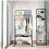 (Black) Clothes Double Rail Rack Garment Hanging Organizer 2