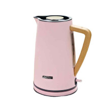 (Pink) 1800W 1.7L Electric Kettle Stainless Steel Auto Power-off Protection Handheld Instant Heating Electric Kettle