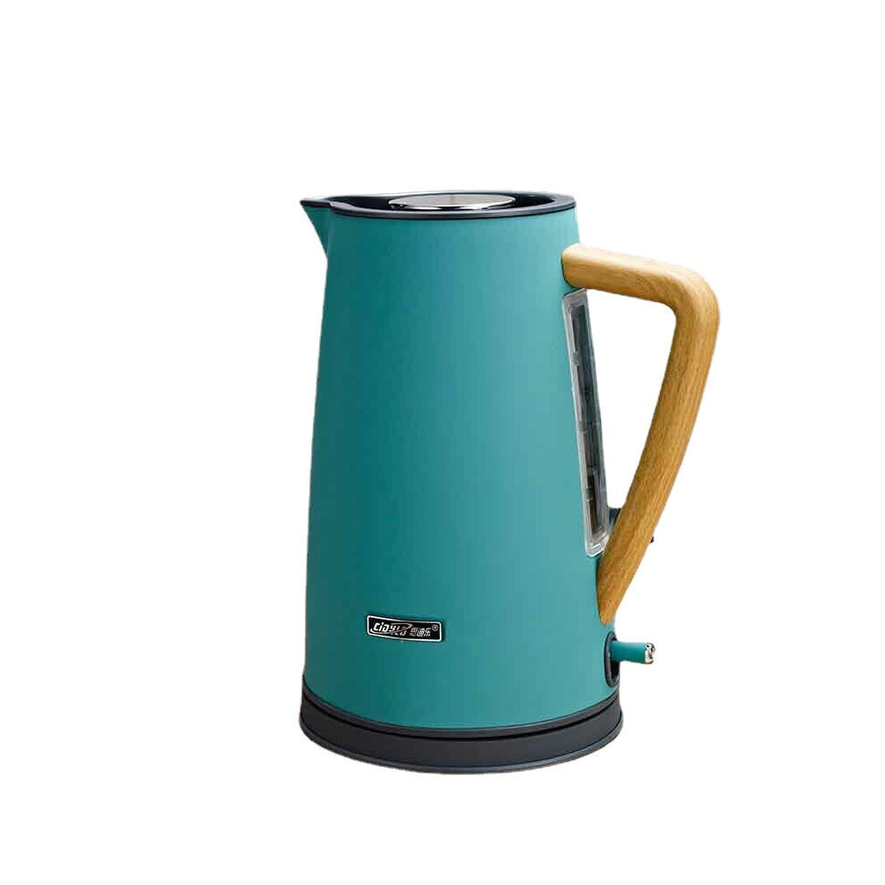 (Lake Blue) 1800W 1.7L Electric Kettle Stainless Steel Auto Power-off Protection Handheld Instant Heating Electric Kettle