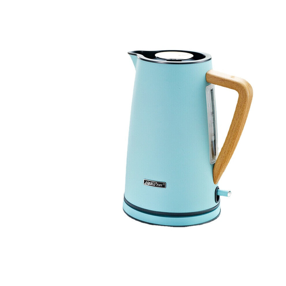 (Sky Blue) 1800W 1.7L Electric Kettle Stainless Steel Auto Power-off Protection Handheld Instant Heating Electric Kettle