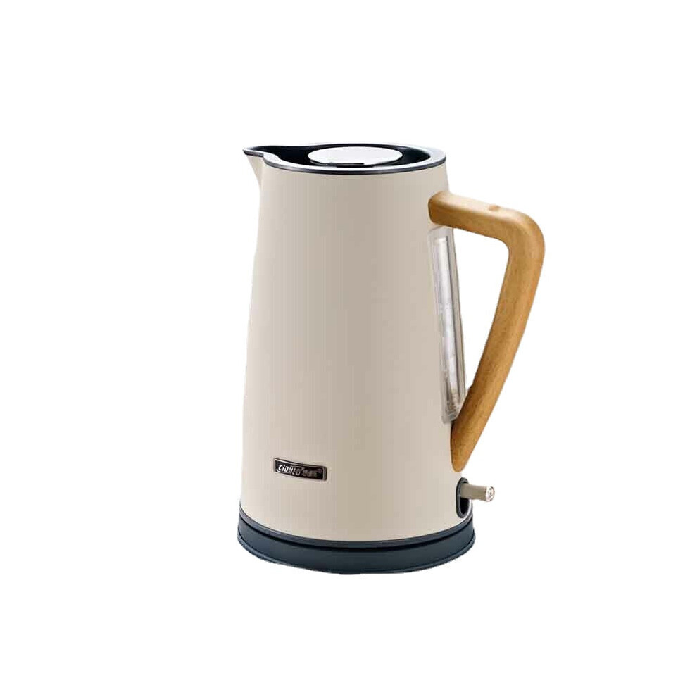 (Yellow) 1800W 1.7L Electric Kettle Stainless Steel Auto Power-off Protection Handheld Instant Heating Electric Kettle