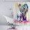 (A) 3D Shower Curtain Digital Printing Waterproof Polyester for Bathroom 8