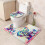(A) 3D Shower Curtain Digital Printing Waterproof Polyester for Bathroom 9
