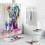 (A) 3D Shower Curtain Digital Printing Waterproof Polyester for Bathroom 5
