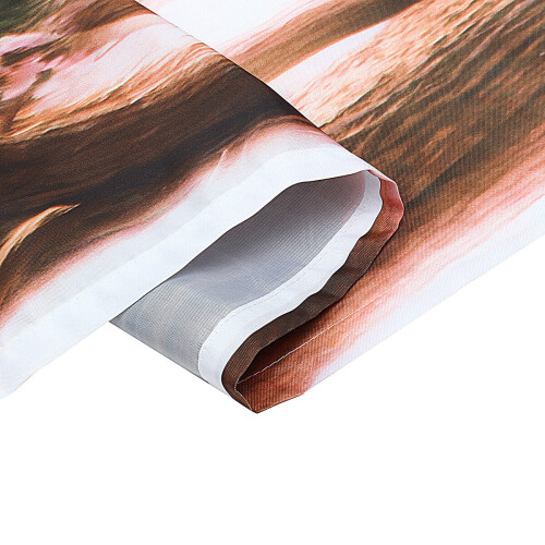 (N) 2 Panels/set Anti-UV Blackout Window Curtains 3D Effect Print Thermal Drapes 2