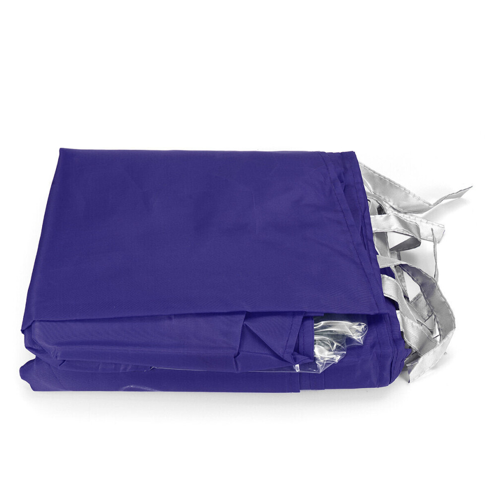 (Purple) 30FT Canopy Tent 3 Sides Wall Waterproof Windproof Shelter Strap Outdoor Camping Picnic Tent Cover