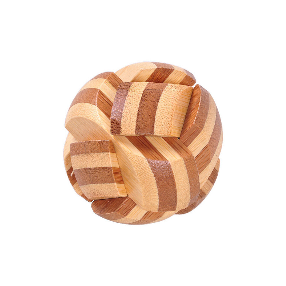 (NO.4) 3D Interlocking Puzzles Game Toy Jigsaw Puzzle Toy Bamboo Small Size For Adults Kids IQ Brain Teaser Kong Ming Lock-image-OPC-PBXW5MS-NEW