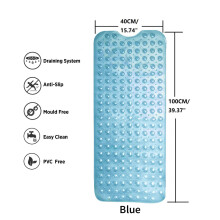 (40 X 100 cm, Blue) Non Slip Shower Mats Anti Allergy Bath Tub Mats