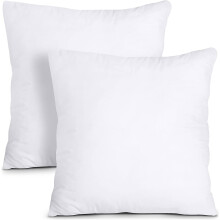 Utopia Bedding Cushion Inner Pads (Pack of 2), 45 x 45 cm (18" x 18") Cushion Stuffer Inserts, Hollowfibre Pillows (White)