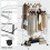 Metal Garment Rack Double Rail Clothes Storage Organizer Shelf 3