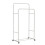 Metal Garment Rack Double Rail Clothes Storage Organizer Shelf 4