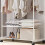 (White) Clothes Double Rail Rack Garment Hanging Organizer 3