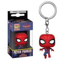 (Style1) Pop Movie Keychain Across The Spider Verse Pendant Figures Pvc