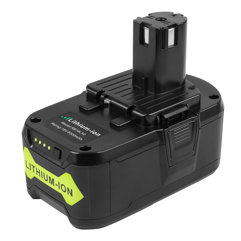(1xBattery) 8.0Ah P108 18Volt Replacement Battery Compatible for Ryobi 18V Lithium-Ion Battery P109 P107 P105 P104 P103 P102 P190