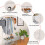 Mobile Garment Rack on Wheels Portable Clothes Rack Double Side-Hook 4