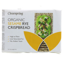 Clearspring Rye Crispbread - Sesame 200g ( pack of 10 )