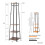 UNHO 180cm solide Eisen Konstruktion Garderobe Eingang Kleiderständer Regale 5
