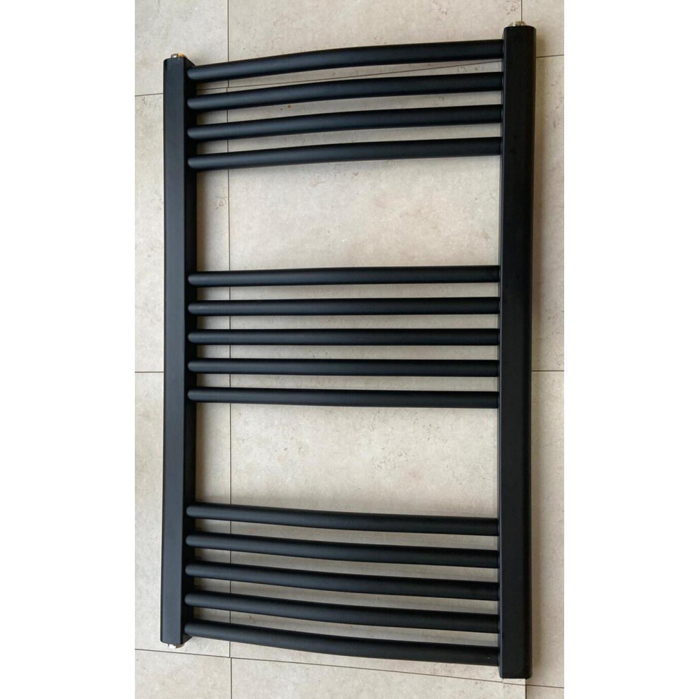 (500Mm, Curved) York Black Towel Rails 3233824112858