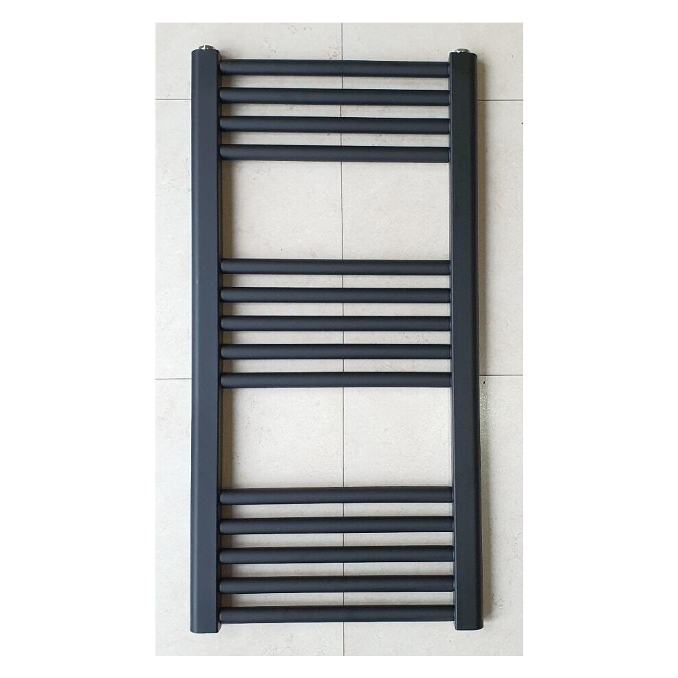 (400Mm, Flat) York Anthracite Flat/ Curved Towel Rails 5065000316389