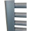 (500mm, Flat) York Anthracite Flat/ Curved Towel Rails 3