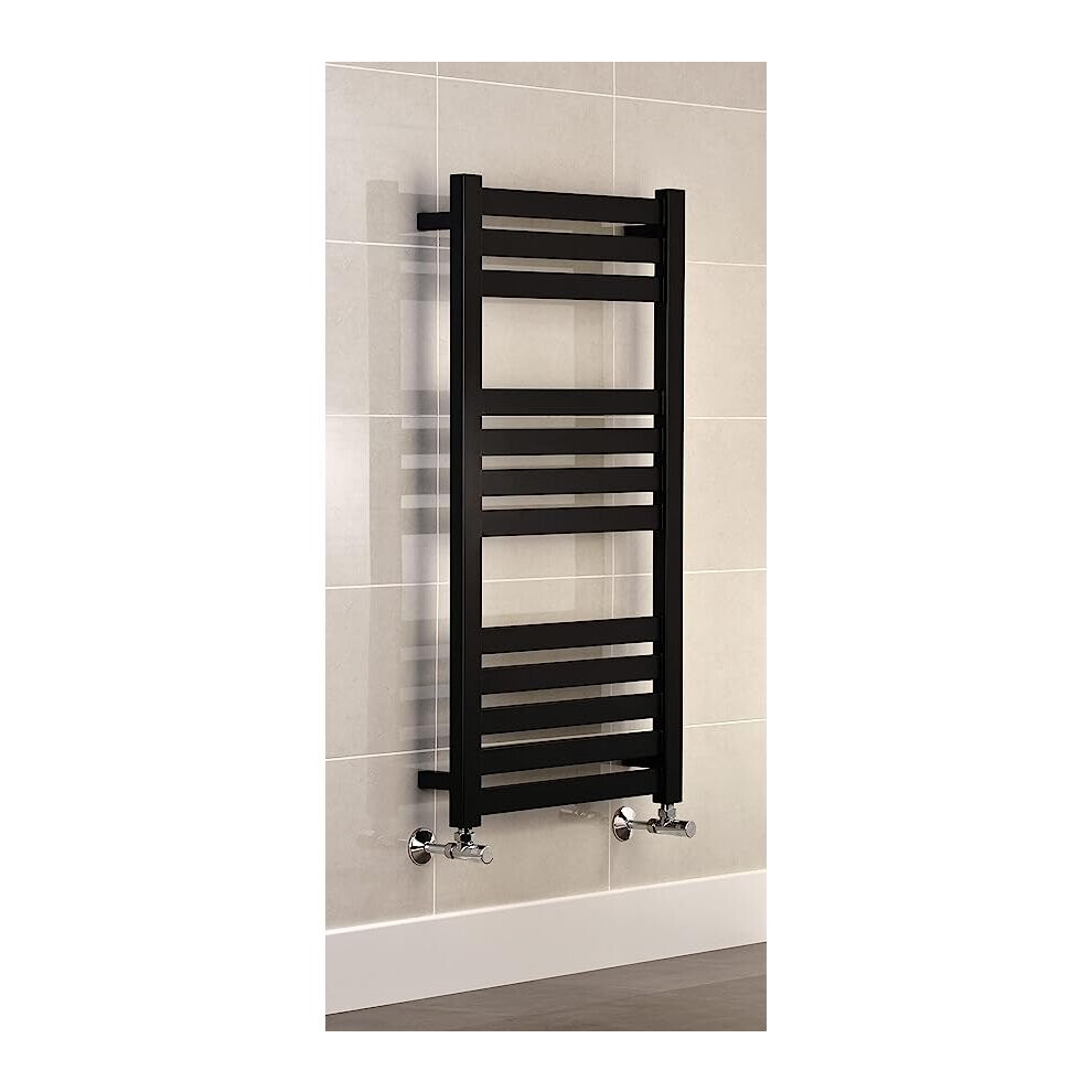 (500Mm, 960Mm) Algarve Black Central Heating Towel Rail 5065000316396