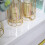 (Gold) Industrial Pipe Clothing Rack Wall Mounted Garment 4