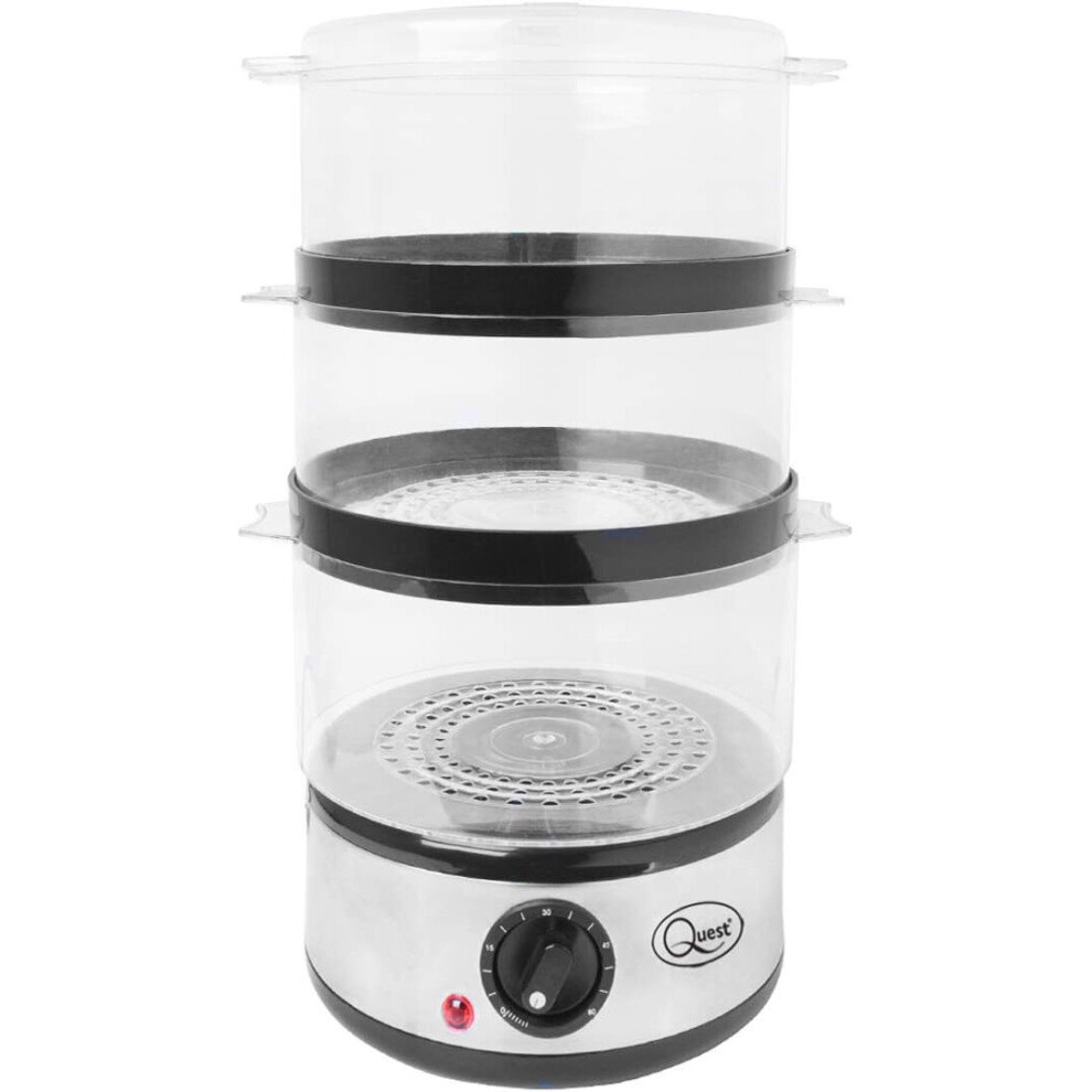 Quest 3 Layer Compact Food Steamer Stainless Steel