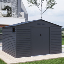 (11x10.5, Grey) BillyOh Upton Apex Metal Shed