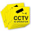 Security CCTV In Operation Vinyl Sticker Pack - 6 Waterproof 1