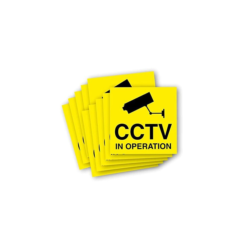 Security CCTV In Operation Vinyl Sticker Pack - 6 Waterproof