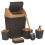 URBN Living (Brown) 5 Pc Bin Toilet Brush Toothbrush Soap Holder Set 2