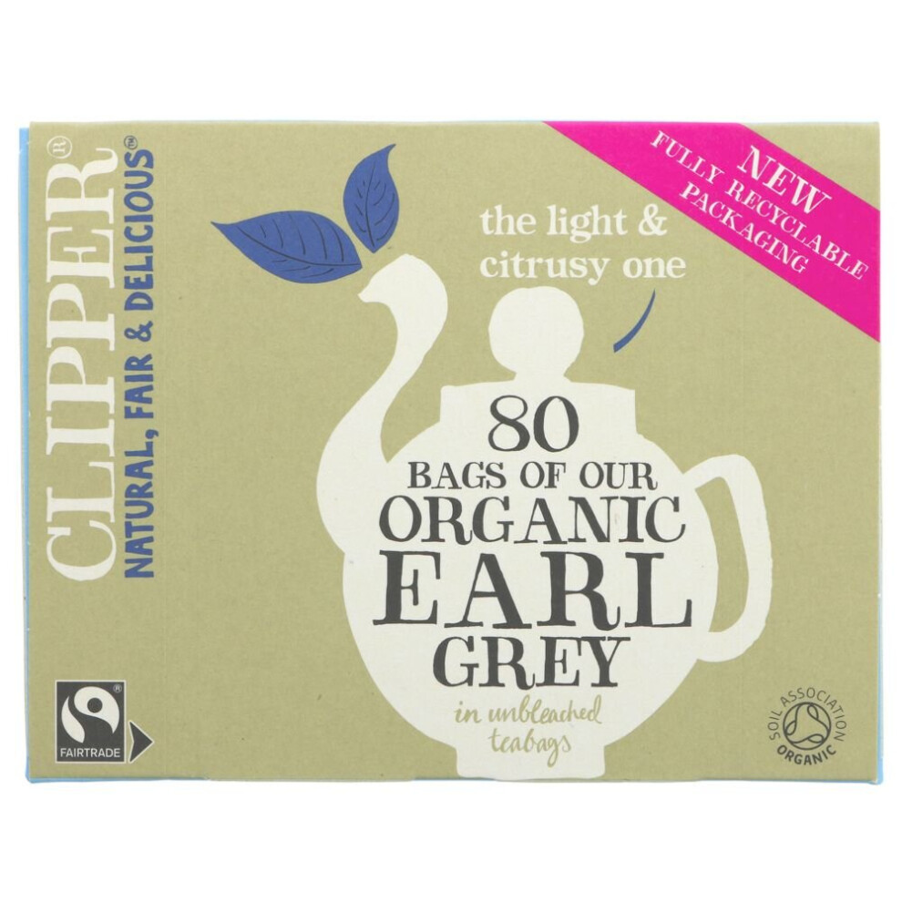 Clipper Earl Grey 80bags ( pack of 6 )