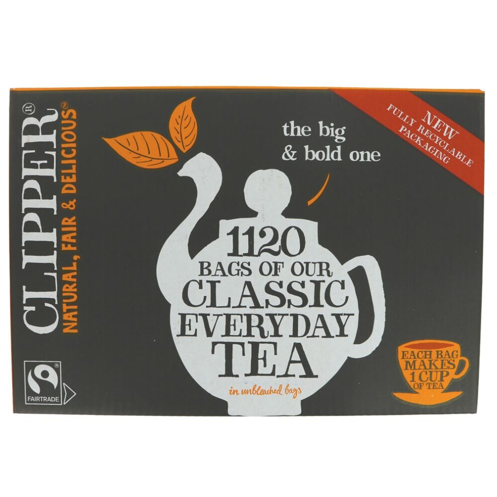 Clipper Fairtrade Everyday One Cup Bag - 1120 bags ( pack of 1 )