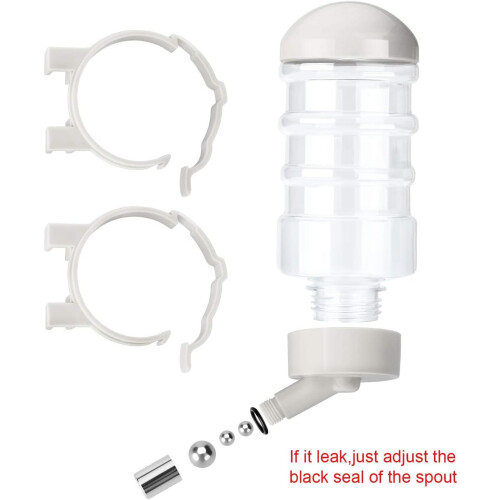 400ml drip-free pet water bottle with automatic water feed (white) 2