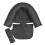 Extra Soft Head and Neck Support Pillow and Seat Belt Cover, (Black) 4