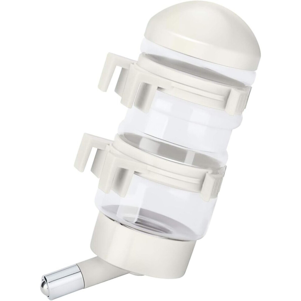 400ml drip-free pet water bottle with automatic water feed (white)