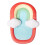 Stroller Cushion, Convertible Car Seat Insert Liner, Rainbow Red 1