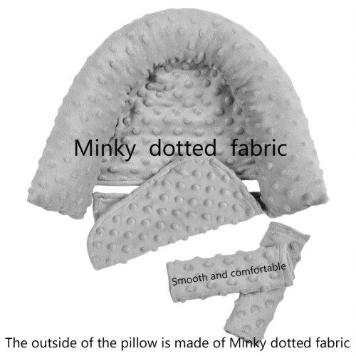Infant Head Support and Carrier Cover, Head Support Pillow (Grey) 2