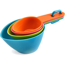 Dog food pet food scoop small measuring cup scoop (blue, green, pink, orange)